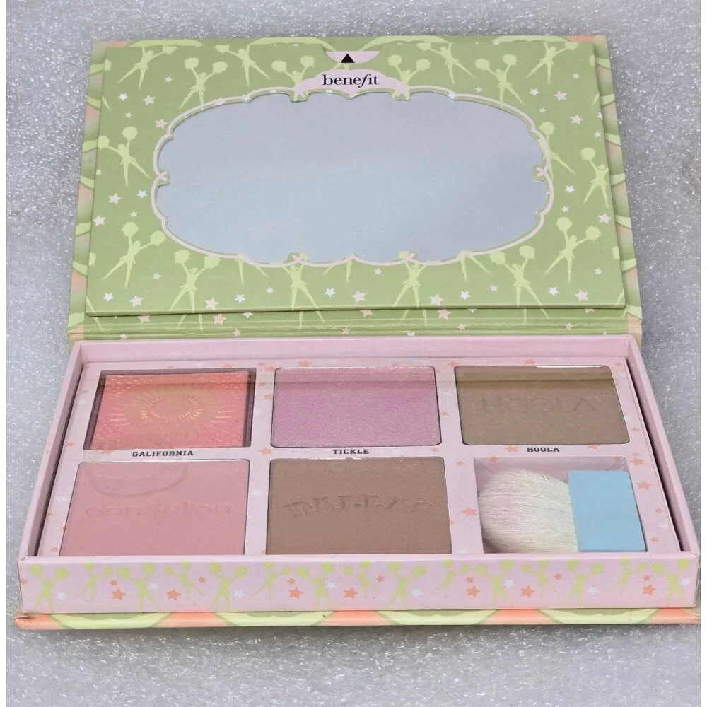 Benefit Cheekleaders Pink Squad Face Palette Blush Bronze & Highlight Set